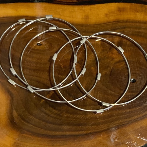 Ross Simon 925 gem stone bangle set. - Picture 8 of 10